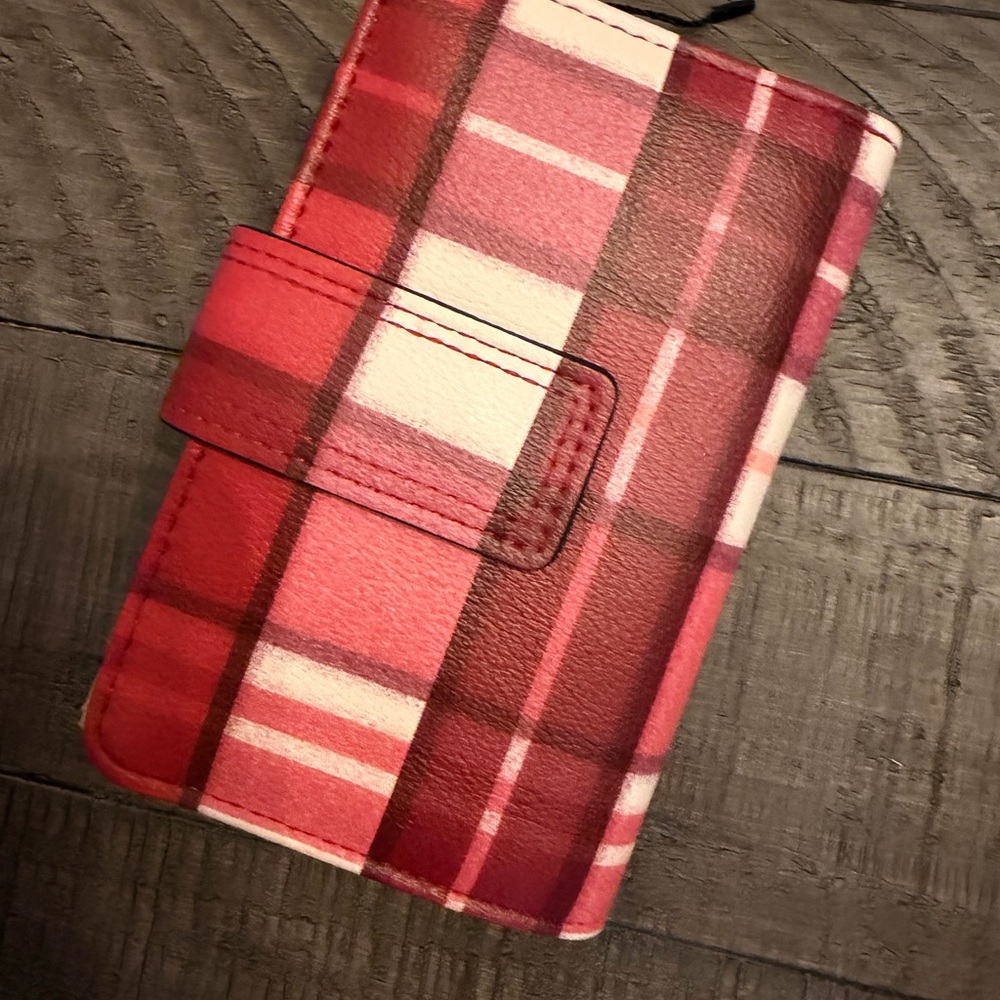 Williams Sonoma Red Plaid Wallet